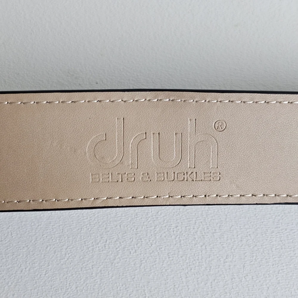 🆕 Srixon x Druh Genuine Leather Golf Belt Adjustable 30–40, Rare & Collectible